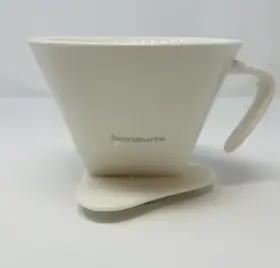 Bv4000v401 Bonavita V-style Porcelain Single Cup Pour-over Coffee Dripper White #4 Filter