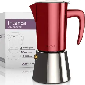 Bonvivo 860007063008 Intenca Stovetop Espresso Maker - Luxurious Italian Coffee Machine Stai