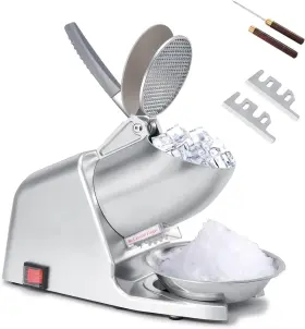 Wf-a109 Brand Hurmovae Dual Blade Ice Shaver Machine 143 Lbs/hr 300w Blade-silver
