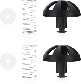 10238 Brand Nqeuepn 2 Sets Coffee Machine Brew Basket Bottom Spring Loaded Stopper Kits