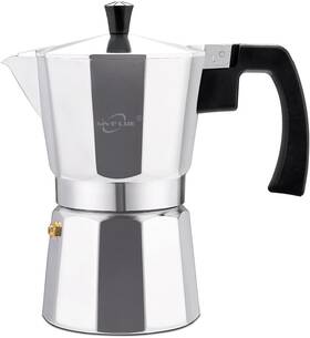 Branded01 313097842836 Classic Stovetop Espresso Maker 6 Cup Moka Pot Aluminum Silver Perfect Cuban Co