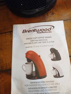 Brentwood Ts-112b New In Box Black