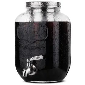 Brew To A Tea 850024315099 Btat- Cold Coffee Maker 1 Gallon Mason Jars Drink Dispenser Col