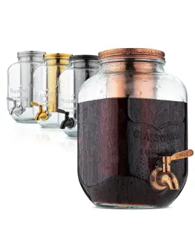 Ezmh400g332vc Brew To A Tea Cold Coffee Maker 1 Gallon Rose Gold Mason Jar 16 Servings