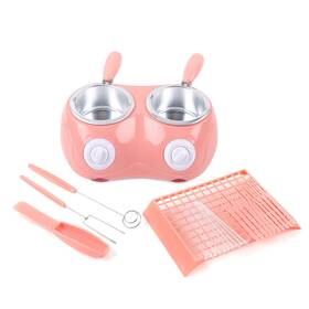 Brisunshine Camtdi5kjkn Electric Double Head Fondue Pot Set Commercial Chocolate Melting