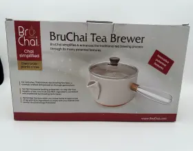 Bruchai 195893201969 Brewer - Classic Chai Brewing Pot With Built-in Mesh Strainer