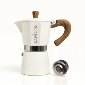 Ves261 Cafecito Espresso Coffee Moka Pot 6 Cup - 10 Oz Manual Percolator