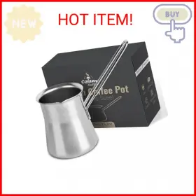 Caizen Coffee 767870962035 Quality Turkish Pot - Maker Chai Arabic