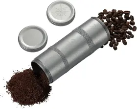Us-cc-51-h Camping Moon Coffee Canister 2-stage Cnc Cutting Duralumin Cc-51-h Silver