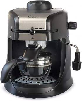 Capresso 759284468890 303.01 4-cup Espresso And Cappuccino Machine Black 13.25 Inch X