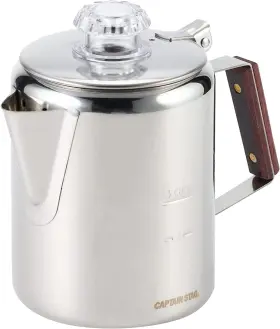 M-1225 Captain Stag 18-8 Stainless Steel Percolator 3 Cup Mulch