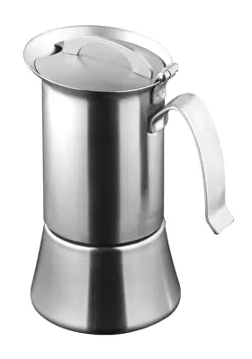 Ve01024 Caroni 008073017682 6 Or 10-cup Induction Stainless Steel Stove Top Espresso Coffe Maker
