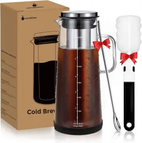 Cbm-gxf-48oz Carrottimes Cold Brew Coffee Maker 1.4l/48oz With Handle And Extended Filter