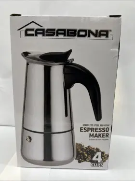Casabona 847889075220 Espresso Maker 4 Cup