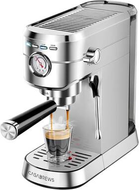 Casabrews Cm5418-us Espresso Machine 20 Bar Professional Maker With A-silver