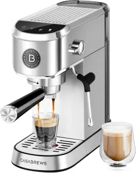 Cm5418j Casabrews Espresso Machine 20 Bar Professional Maker Silver