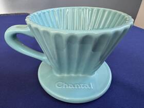 Chantal 088818106916 Aqua Lotus Ceramic Pour Over Coffee Filter Dripper 8 Oz