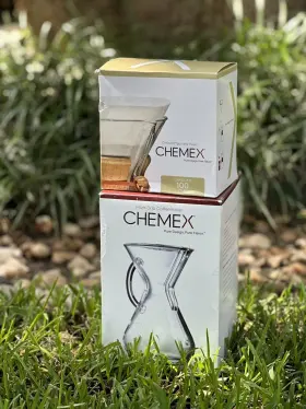 Fc-100 Chemex Cm-8gh 8-cup Pour-over Filter Drip Glass Coffeemaker With Filters