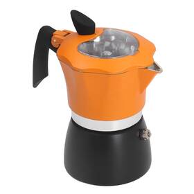 Chiciris Chiciris4apn0gt9sk687 Stovetop Espresso Maker Glass Top Aluminum Pot Italian Mocha Coffee