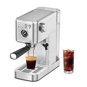 Chulux 5010 Elite Espresso Machine 20 Bar Compact Medium Sterling Silver