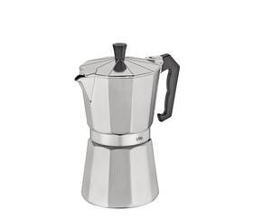 Cilio 017166321272 Classico Stovetop Espresso Maker 6 Cup Induction Compatible Silver