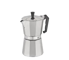 Cilio 017166321272 Classico Stovetop Espresso Maker 6 Cup Induction Compatible Silver