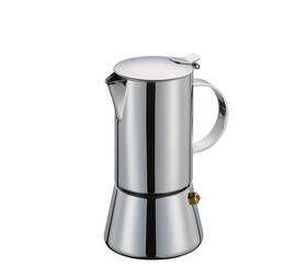 Cilio 017166342048 Aida Stainless Steel Stovetop Espresso Maker Polished 4 Cup Silver