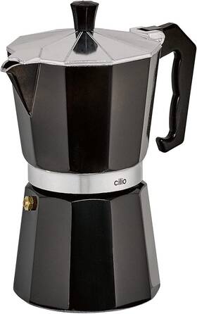 Cilio C321326 Classico Stovetop Espresso Maker 15 Ounce Black
