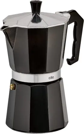 C321326 Cilio Classico Stovetop Espresso Maker 15 Ounce Black