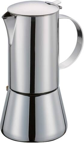 Cilio C342048 Aida Stainless Steel Stovetop Espresso Maker Polished 2 Cup