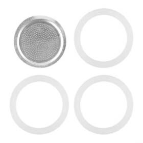 Cloudpower C800769orze6ot9s54c00fj Silicone Gaskets Stainless Filter Replacement Set Funnel Kits 6 Cup