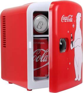 Coca-cola Kwc4-1 Coca-cola 12v Portable 4l Cooler/warmer Ac/dc Powered Power Red Bright