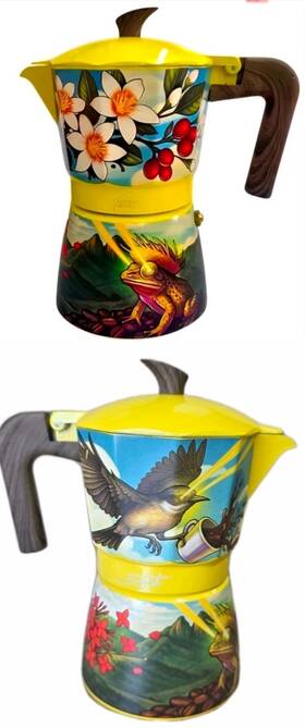 Cocina Criolla 009-00220 Puerto Rico Limited Edition Greca Coffee Maker Collection Souvenir