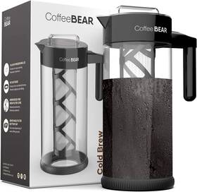 Coffee Bear 6793-2001 Cold Brew Maker And Iced Tea Brewer Large 1.3l 44oz Boro