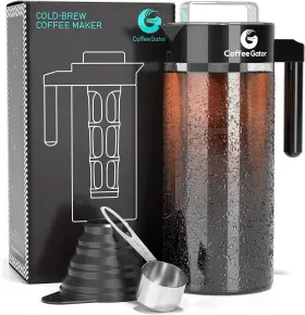 Coffee Gator 313029987925 Cold Brew Maker - 47 Oz Iced Tea And Pit