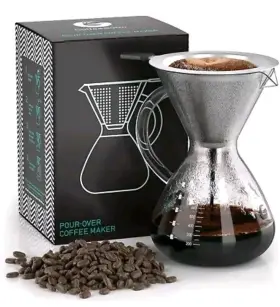Coffee Gator 689741642733 Pour Over Maker Paperless Portable Drip Brew