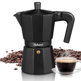 Coffeemokajoy 445057474498 Yabano Stovetop Espresso Maker Aluminum Moka Pot For Strong Italian Coffee