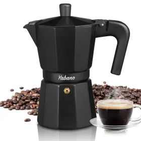 Coffeemokajoy 445057474498 Yabano Stovetop Espresso Maker Aluminum Moka Pot For Strong Italian Coffee