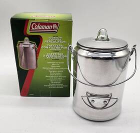 Coleman 2000008088 New In The Box 9 Cup Aluminum Coffee Percolator