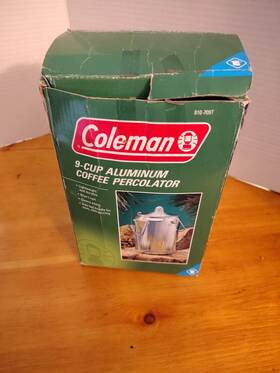 Coleman 810-709t 9 Cup Aluminum Coffee Percolator