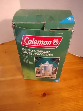 810-709t Coleman 9 Cup Aluminum Coffee Percolator