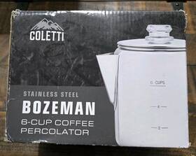 Coletti 850044612116 Bozeman 6 Cup Coffee Percolator Camping Pot
