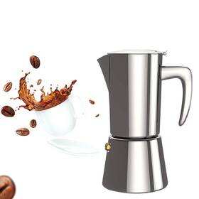 Collgene Kfh003 Italian Coffee Moka Pot Espresso Stainless Steel Stovetop Maker For
