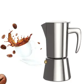 Kfh003 Collgene Italian Coffee Moka Pot Espresso Stainless Steel Stovetop Maker For