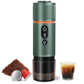 Co-pcm020g Conqueco Portable Espresso Coffee Machine 12v Electric Small Travel Expresso