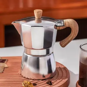 Conyee 705353315282 Moka Pot Italian Coffee Maker 3 Cup/5 Oz Stovetop Espresso Fo