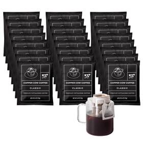 Copper Cow Coffee 744110945454 Premium Pour Over Single-serve Vietnamese Classic Black Da