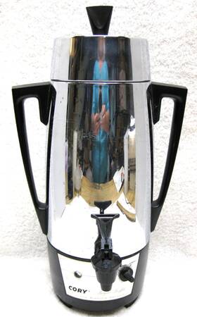 Cory A2op Mcm Royal Buffett Coffee Electric Percolator 6-20 Cup Vtg Model A20p Tested