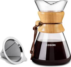Cosori 313030078025 Pour Over Coffee Maker With Double Layer Stainless Steel Filter 8-cup 3