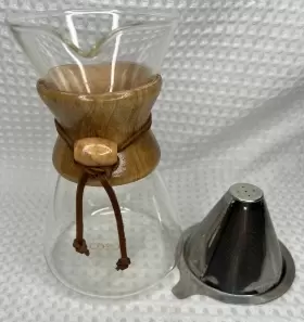 Cosori 313043237204 Coffee Pour Over Drip Maker Wooden Collar No Filter